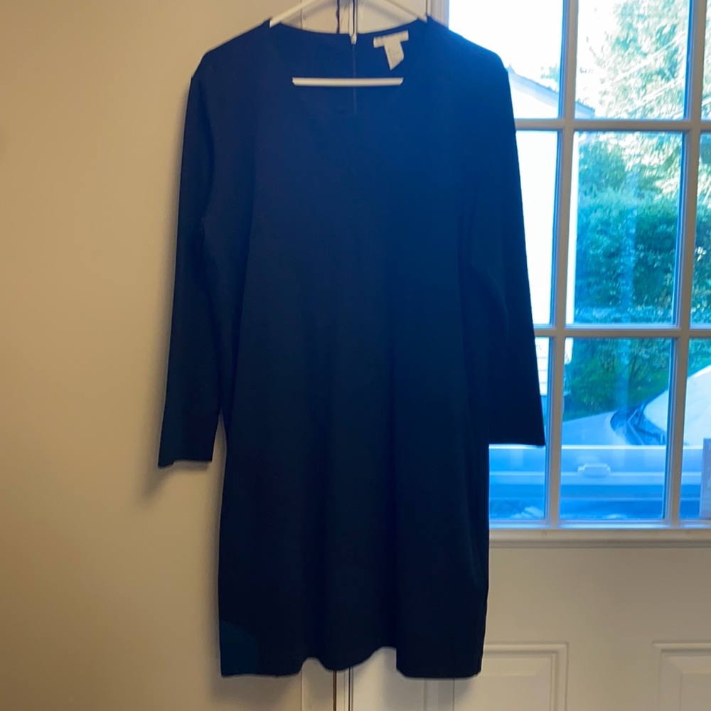 H&M black L shift dress